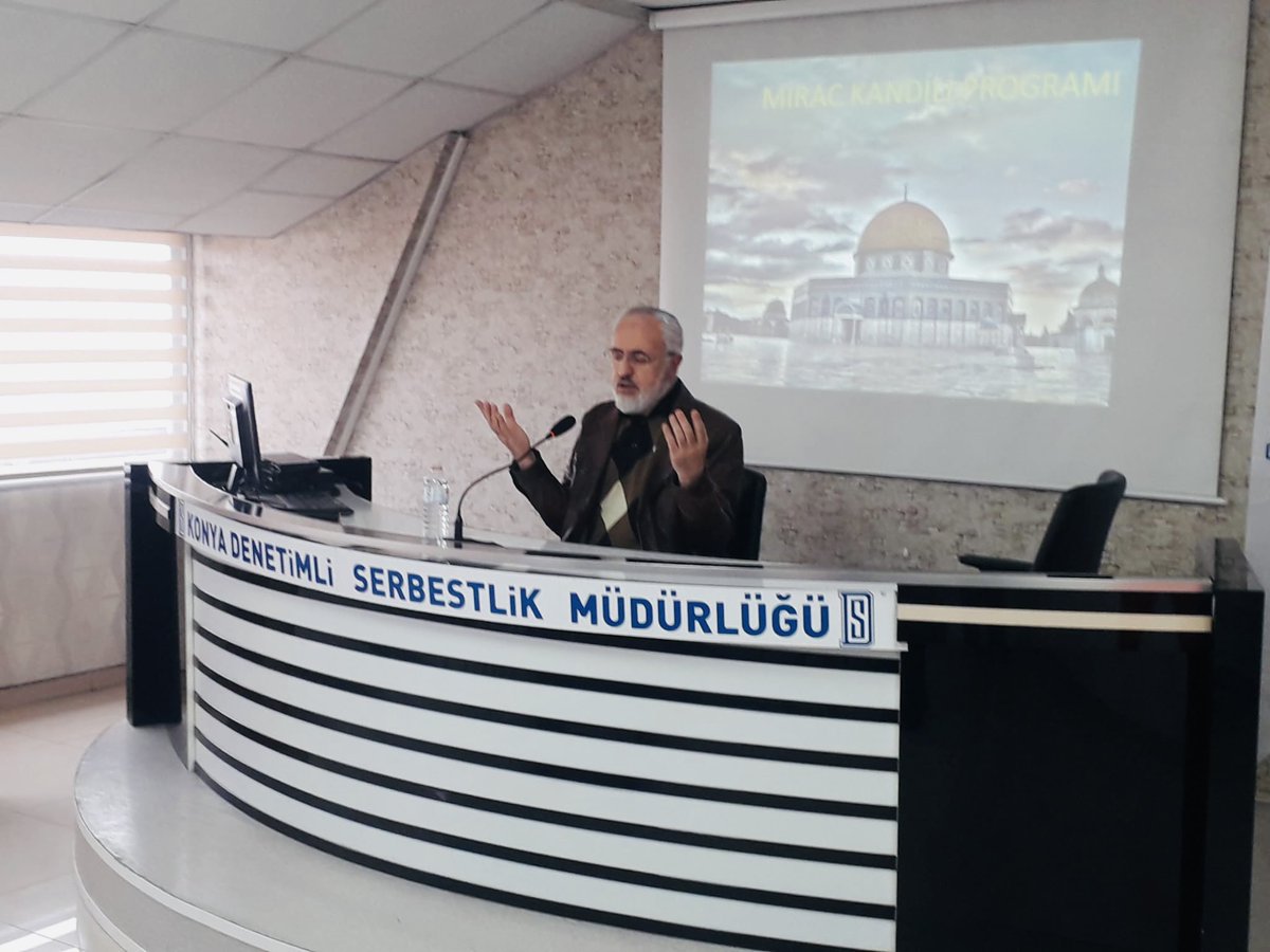 KONYA_DSM's tweet photo. Konya Denetimli Serbestlik Müdürlüğü Manevi Rehberlik Bürosu tarafından ‘Miraç Kandili Programı’ düzenlendi.Konya Denetimli Serbestlik Müdürlüğü idarecileri ve yükümlülerin katılımıyla  23.01.2025 tarihinde müdürlük konferans salonunda ⬇️ @ctekurumsal @huseyinsk23 @guday33 https://t.co/9LJH1zelSc