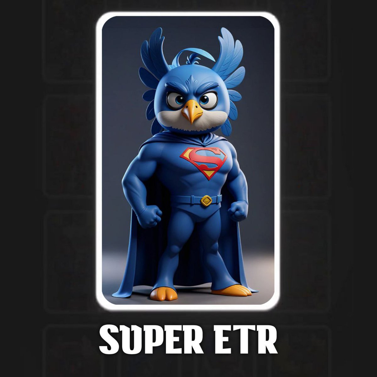 Extractorscc's tweet photo. 🦸🏻♂️ SUPER ETR has extraordinary strength, can fly at high speeds, and possesses abilities like X-ray vision and freezing breath.
🚀 He symbolizes hope and justice, embodying strong moral values and a commitment to helping others.
#Magic_card #ETR #Extractors #game https://t.co/TZHp7WyEmU