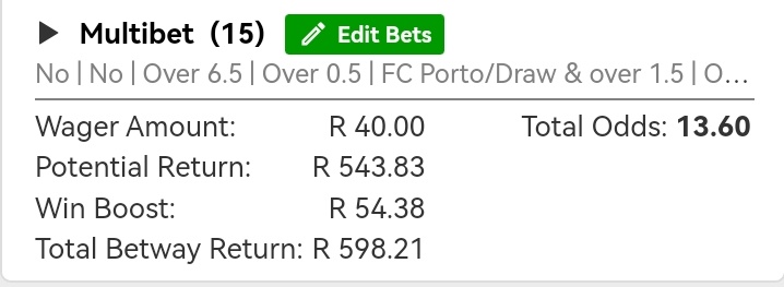 Mohalexx's tweet photo. I cooked here💰💰💰🤞🤞🤞
15 legs 
Kick Off: 19:00
13.60 odds 
Booking Code: X8C58A1D5
@Betway_za https://t.co/4K7eOXxCJ8