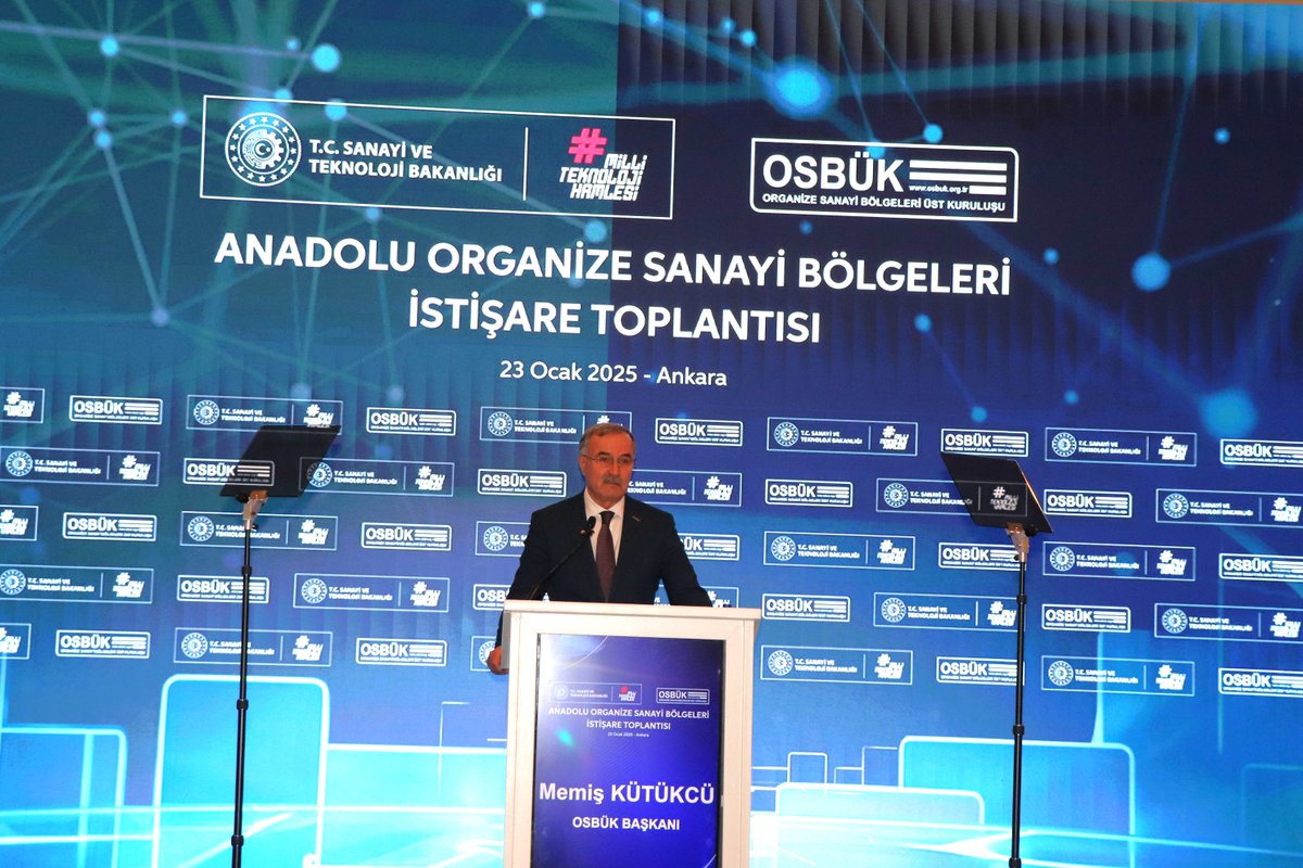 Osbuk_org's tweet photo. Sanayi ve Teknoloji Bakanı @mfatihkacir , OSBÜK Başkanı @MemisKutukcu , Anadolu şehirlerindeki 309 OSB’nin Başkan ve Bölge Müdürlerinin katılımıyla Anadolu OSB'leri İstişare Toplantısı düzenlendi.

Yoğun  katılımla gerçekleştirilen toplantıda 1.7 milyon kişiye doğrudan istihdam sağlayan Anadolu’daki OSB’lerin talep ve sorunları istişare edildi.

🔗 https://t.co/UkpUI9SqNI