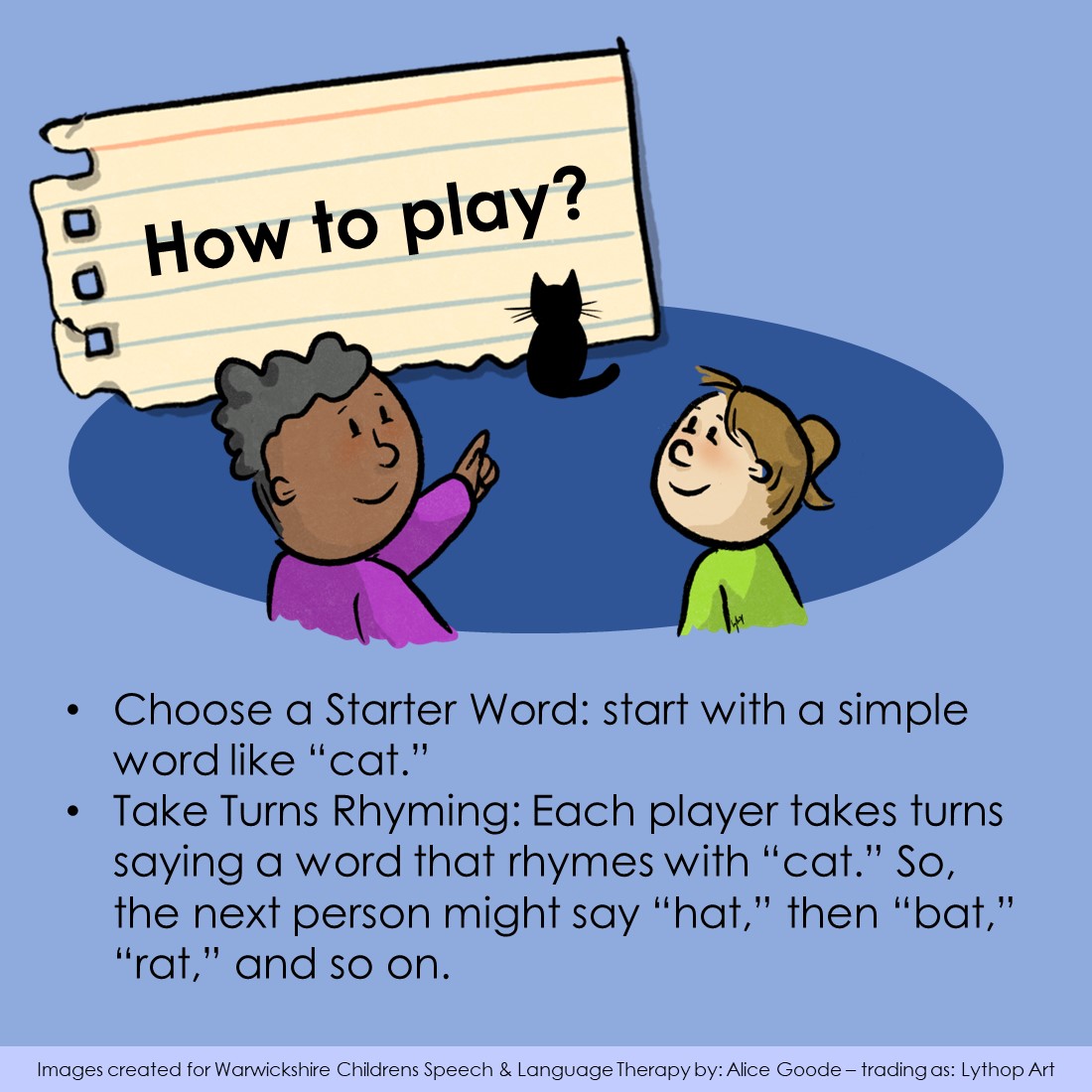 WarwickshireSLT's tweet image. Celebrating Burns night tomorrow? - 
In honour of the Scottish Poet - This Chat and Play Friday we have a fun idea for a Rhyming game to share.

#burnsnight #rhyminggames
@nhsswft @Warwickshire_CC @WarksFIS @warkslibraries