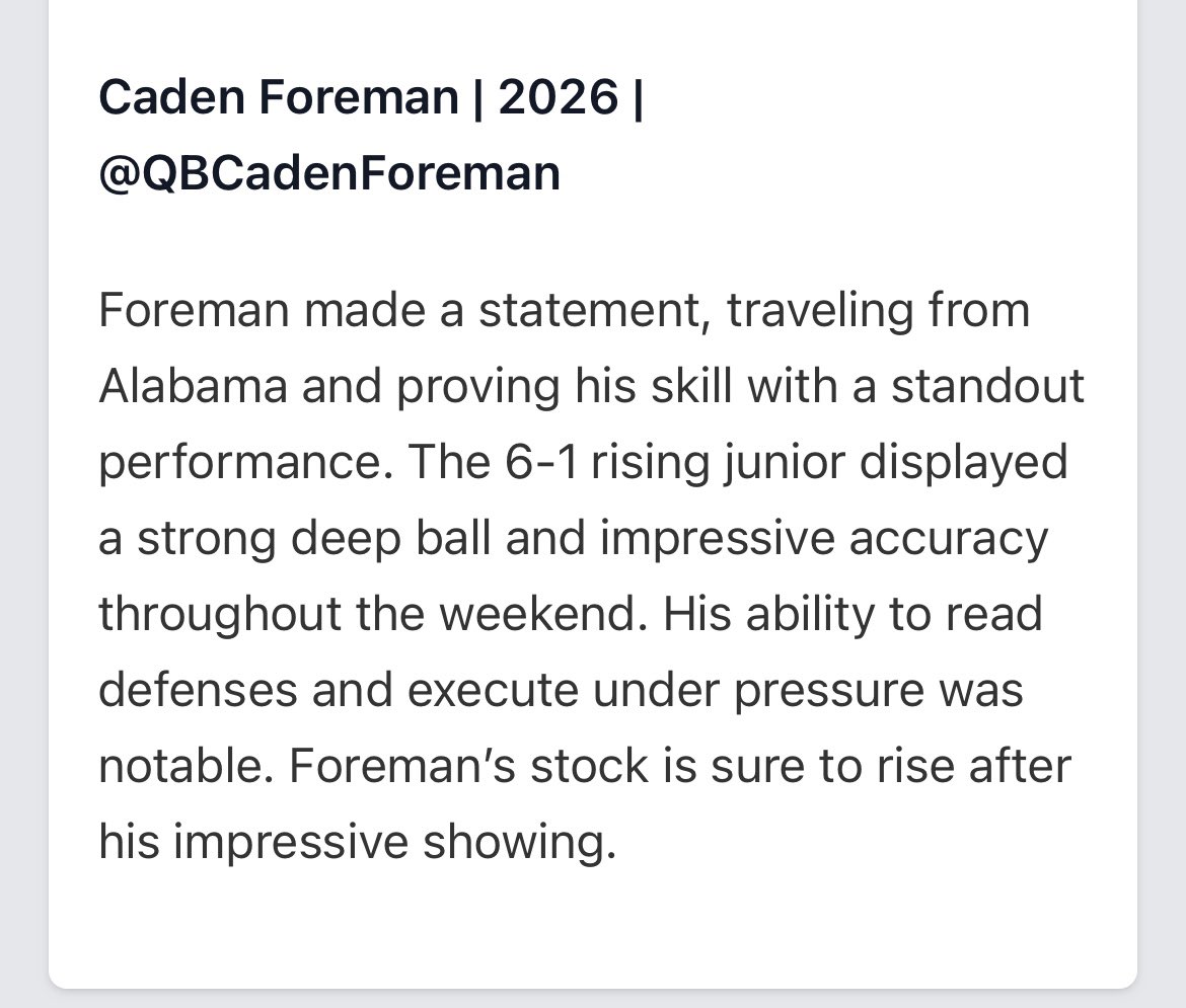 Caden Foreman tweet media