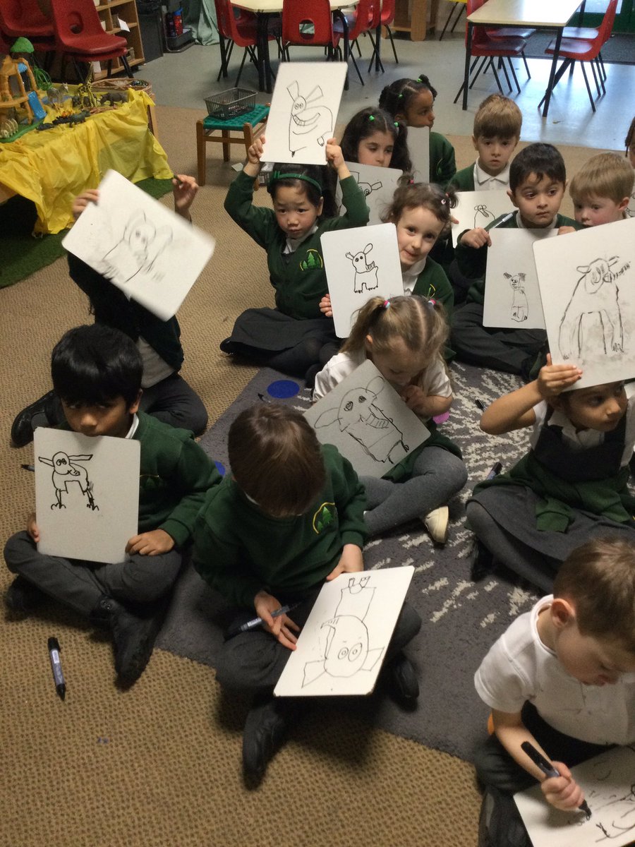 firsprimarysale's tweet image. To celebrate #NationalHandwritingDay and in-line with our topic on Africa, we followed a drawing tutorial and drew elephants, all unique and beautiful. #RecAsh