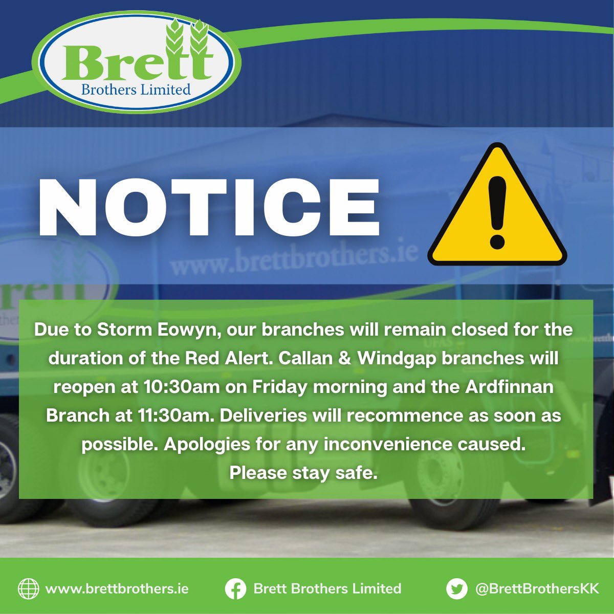 #staysafe #StormÉowyn