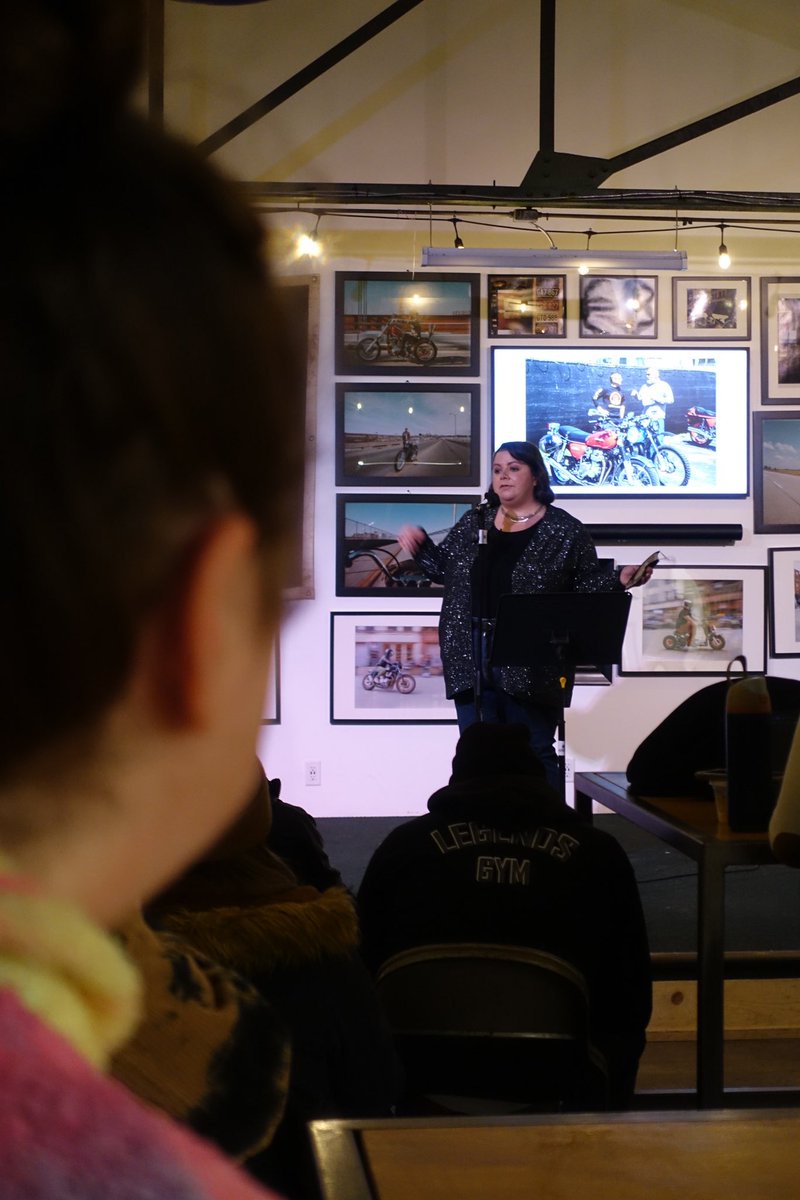 Christina Santiago (@csantiagotv1) on Twitter photo Last night marked my first night co-hosting an open mic for <a href="/kansascitypoets/">Poetic Underground KC</a> . This moment was 3 years in the making & couldnāt have been sweeter. If youāre interested in poetry, swing by <a href="/bliproasters/">Blip Roasters</a> any Wednesday night. Youāll likely find me there ready to welcome you. Last night marked my first night co-hosting an open mic for <a href="/kansascitypoets/">Poetic Underground KC</a> . This moment was 3 years in the making & couldnāt have been sweeter. If youāre interested in poetry, swing by <a href="/bliproasters/">Blip Roasters</a> any Wednesday night. Youāll likely find me there ready to welcome you.