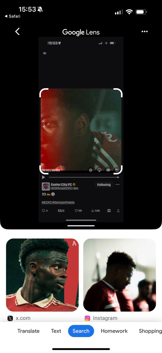Google lens leads me to believe we have signed Saka #ecfc welcome aboard 🤣