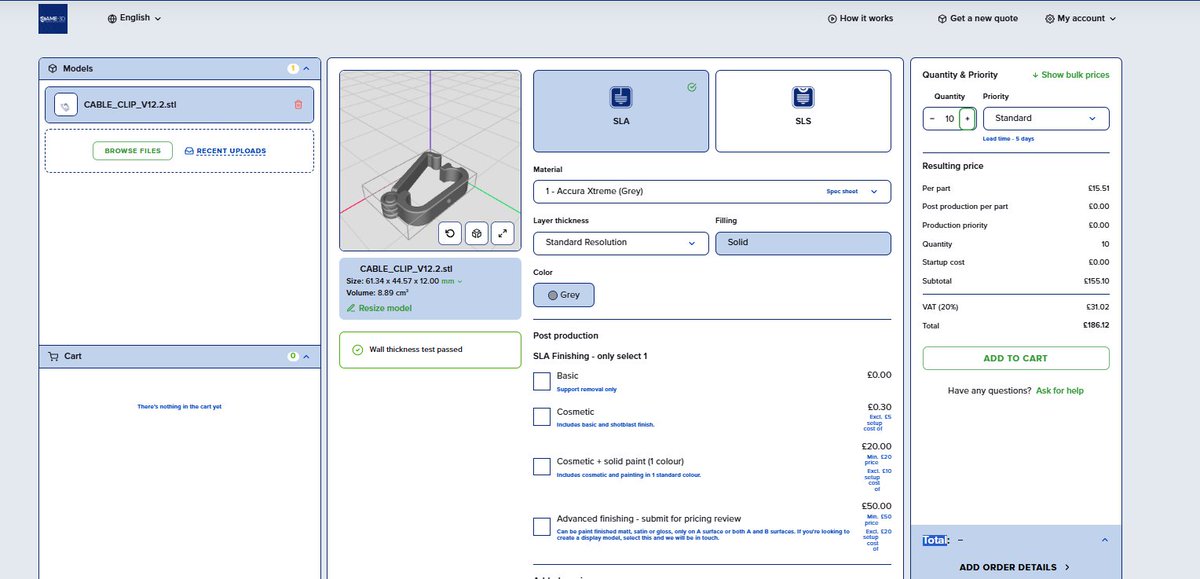 Need 3D-printed parts ASAP? 

We've got you covered! With our streamlined platform, you can easily upload your design and get an instant online quote.

Start now 👉 bit.ly/3E3UmK7

#3DPrinting #FastParts #InstantQuotes #3DParts #RapidPrototyping