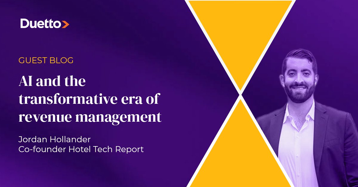 Duetto (@duettocloud) on Twitter photo AI is revolutionizing revenue management as we know it. 🤖
We sat down with Jordan Hollander, Co-Founder of <a href="/hoteltechreport/">Hotel Tech Report</a> to hear his take on how you can navigate this transformative era.
hubs.li/Q033Ksgw0
#RMS #HospitalityTrends #ArtificialIntelligence AI is revolutionizing revenue management as we know it. 🤖
We sat down with Jordan Hollander, Co-Founder of <a href="/hoteltechreport/">Hotel Tech Report</a> to hear his take on how you can navigate this transformative era.
hubs.li/Q033Ksgw0
#RMS #HospitalityTrends #ArtificialIntelligence
