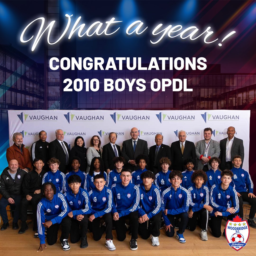 WSCStrikers's tweet image. 🏆⚽ Big congratulations to Woodbridge Soccer's 2010 Boys OPDL team for being recognized at Vaughan City Hall! 🎉👏 A celebration of their hard work, dedication, and an incredible year on and off the field. 🌟💙⚽ 

#WoodbridgeSoccer #OPDL #TeamExcellence #VaughanProud