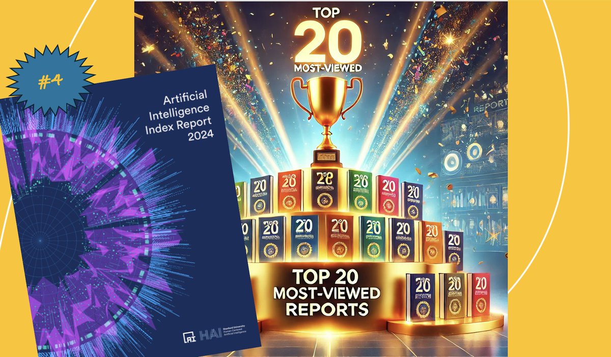 Policy Commons' Top 20 Most-Viewed items of 2024!
# 4 . . . .
Artificial Intelligence Index Report 2024
from Artificial Intelligence Index <a href="/indexingai/">AI Index</a>
➡️ coilink.org/20.500.12592/1…