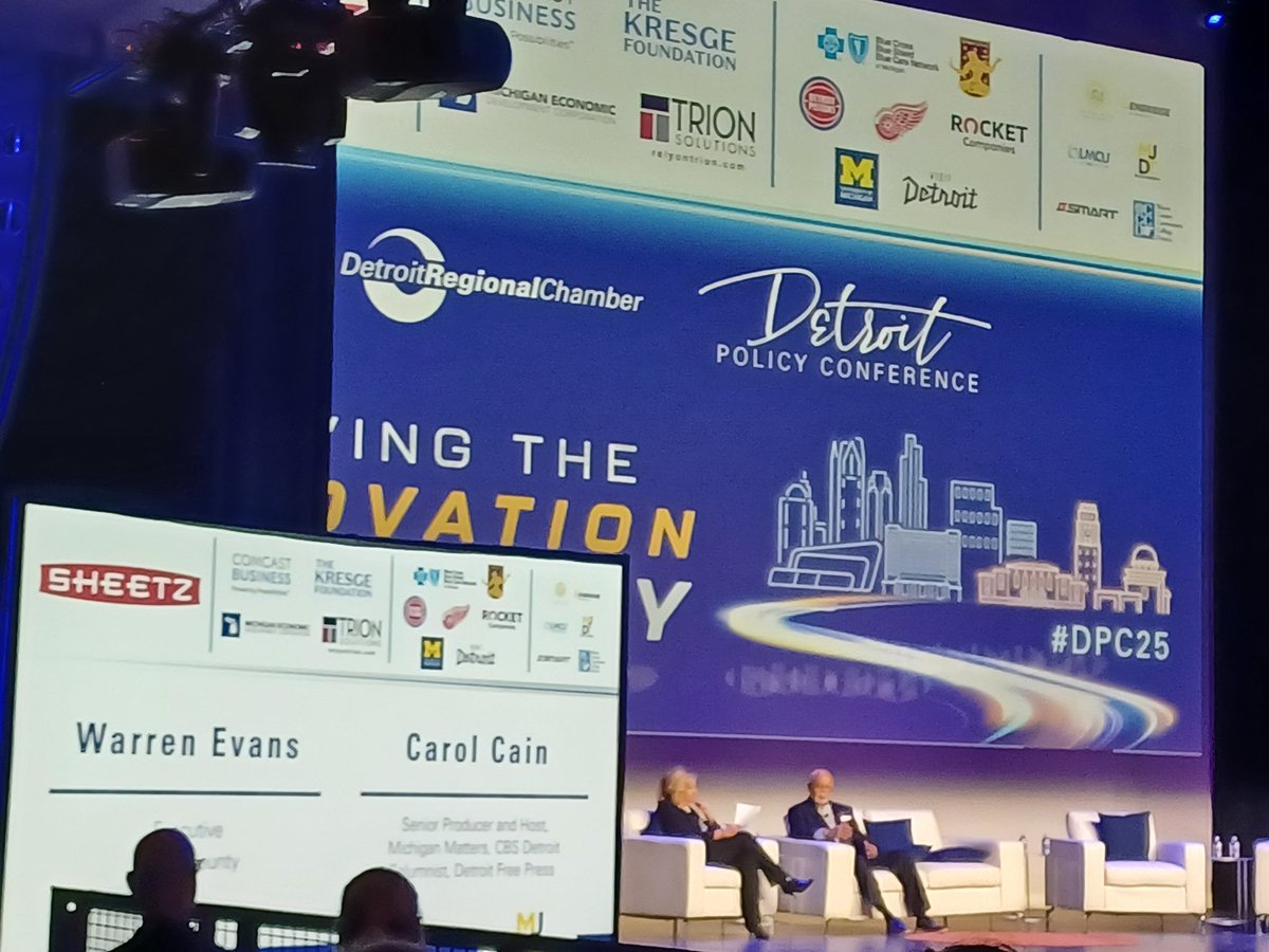 #DPC25 Wayne County Executive Warren Evans is talking about recent successes in the county.  It is doing well economically and recently paid off medical debt for many residents.