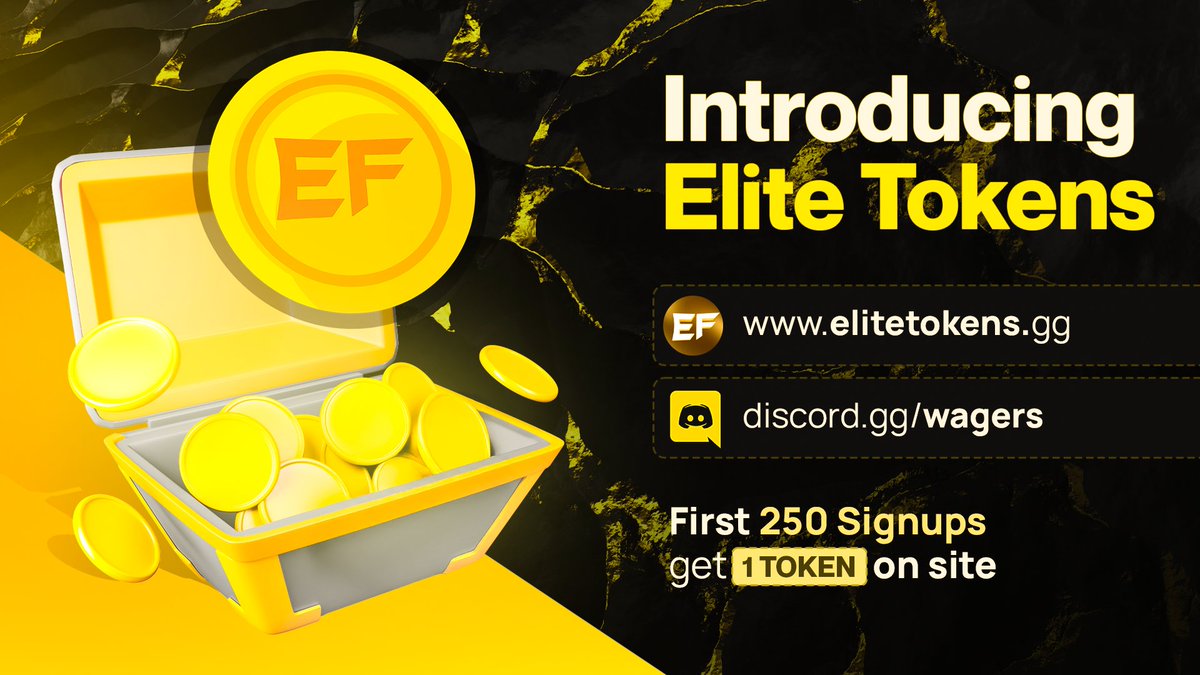EliteTokensGG's tweet image. Elite Tokens Giveaway

To celebrate the release of our new platform and server, we're giving away 1 token to the first 250 signups 📝

If this tweet hits 300 retweets, we will increase this to the first 500 signups! 🚀

Retweet now! ♻️

#EliteTokensGG