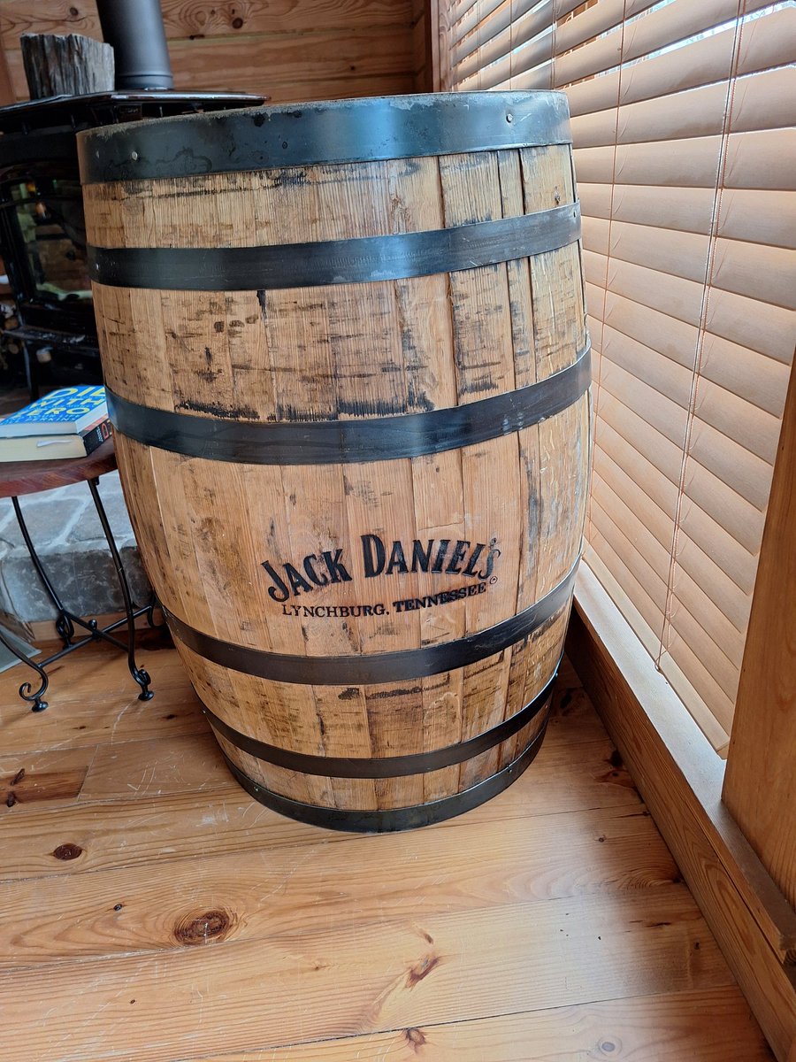 lindaferrara's tweet photo. During #Christmas we bought a Jack Daniel's barrel from their holiday tree. Proceeds go to #operationridehome, which helps service members fly home for a visit.
It's so special! And.... some #whiskey has leaked out (called the #Devil 's share)
#ARMY #navy #AirForce #Marine https://t.co/dE1ccmiA1n