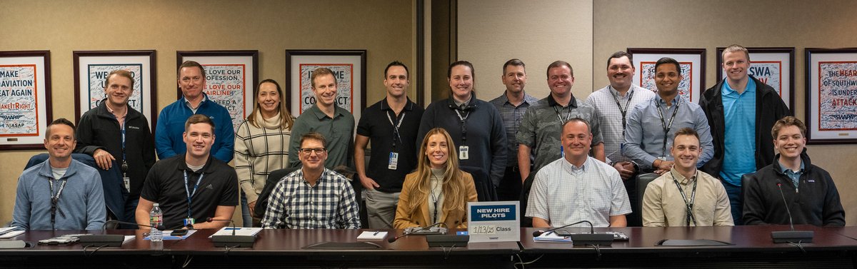 swapapilots's tweet photo. This week, we welcomed members of the January 13 new hire class of SWAPA Pilots! We look forward to representing each of you and your families as you soar to new heights at Southwest Airlines. #SWAPA #aviations #pilots https://t.co/SjdJXzbXJ9