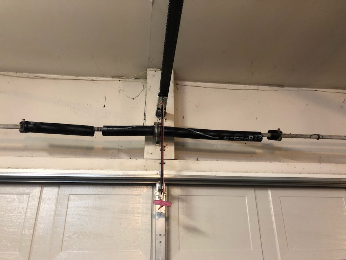LlcAgape's tweet photo. Is your garage door not functioning as it should? A broken spring might be the culprit. Look out for signs such as a door that won’t open or close properly, visible gaps in the springs, or a loud noise when operating the door. At Agape Garage Door LLC, we bring over 30 years o... https://t.co/PYt3h9u5wQ