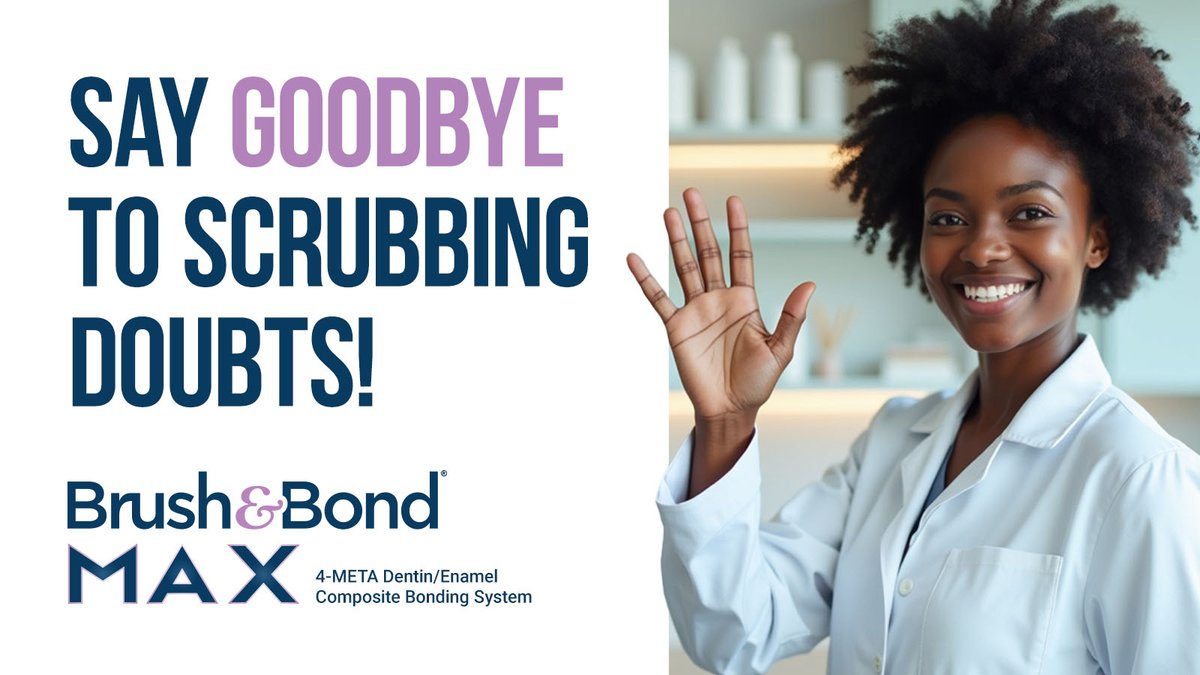 Did you know 55% of dentists aren't confident they're fully covering prep surfaces with traditional scrub-application bonding agents? That's why we're excited about Brush&amp;Bond MAX with Touch Application™ technology! parkell.com/Brush-Bond-Max

#dentist #dentalcare #dentalproducts