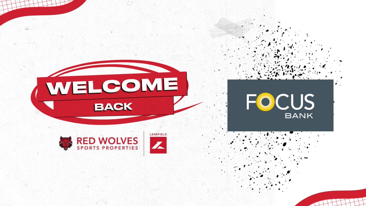 RedWolves_SP's tweet image. Proud to welcome Focus Bank Back to the Pack!