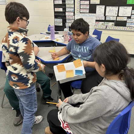IHES_Chiefs's tweet photo. 🌎 Fifth Graders in Mrs. Horn's Class are doing a 🕵️‍♀️notice and ❓wonder activity while reading content in science. They are learning what different things can change Earth’s surface! #IndianHill116 #futurepanthers #WeAreRL https://t.co/G8o9uC2YeM