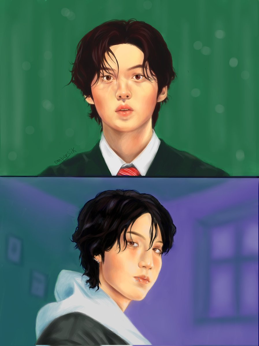 «I dream we will meet again».
#straykids #skzfabart #minsung #minho #jisung