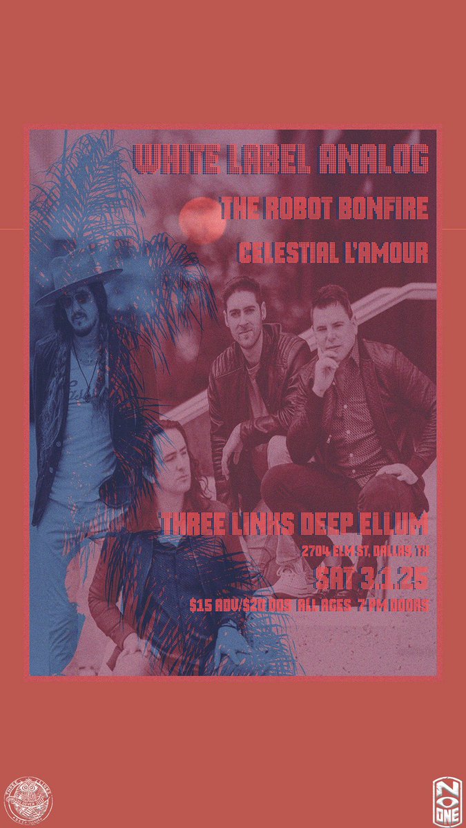 Just Announced! 
White Label Analog with The Robot Bonfire, Celestial Lamour!

prekindle.com/event/97443-wh…