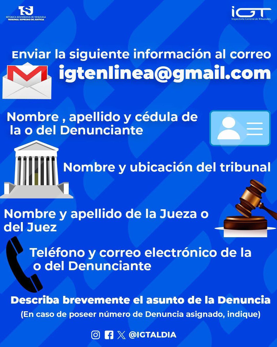 Inspectoría General de Tribunales ⚖️ tweet media