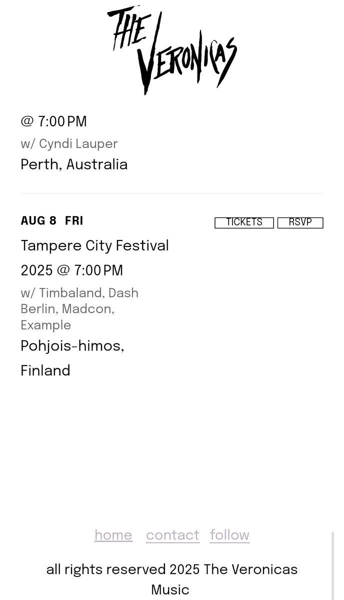 theveronicaspl's tweet photo. ❗️The Veronicas w Europie!❗️

W piątek 8 sierpnia 2025 roku bliźniaczki zaśpiewają podczas Tampere City Festival w Finlandii! https://t.co/jBaQc7Ydnk