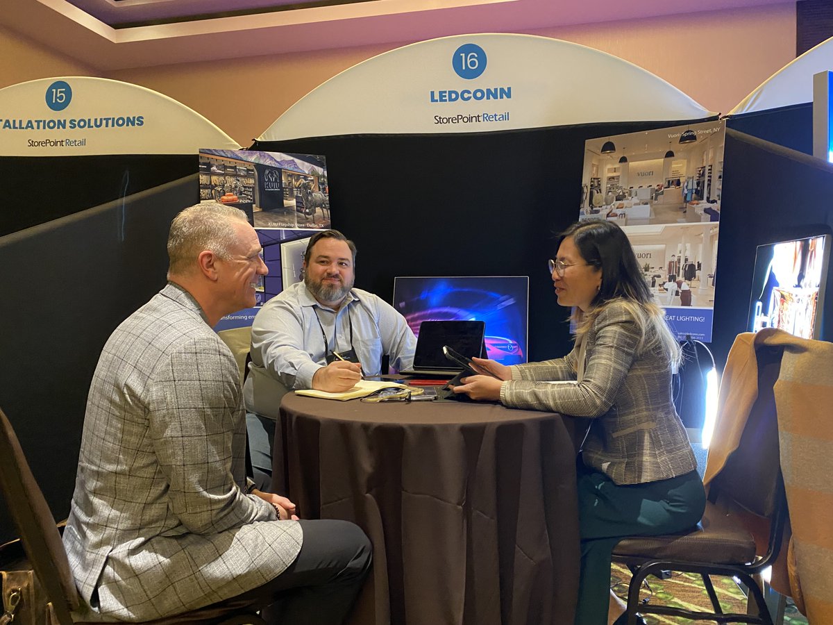 LEDCONN's tweet image. Thank you for all those who had a chance to meet with Kyle and Hanna from LEDCONN at Storepoint Retail! Can&apos;t wait to continue the great conversations and how LEDCONN can help you in your next lighting project! #storepointretail #LEDCONN #ledlightingsolutions