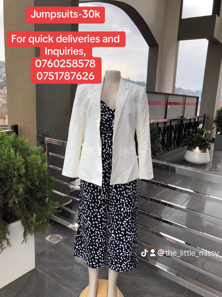 Orleansprtygate's tweet photo. Jumpsuits and blazers at affordable prices
Tel:0760258578
      0751787626
The Junctionmall Kireka 
#PYTHONonMCountdown #zelena #GOT7_WINTER_HEPTAGON #TrendingNow #Oscars #heleners https://t.co/vynpjoWVGA