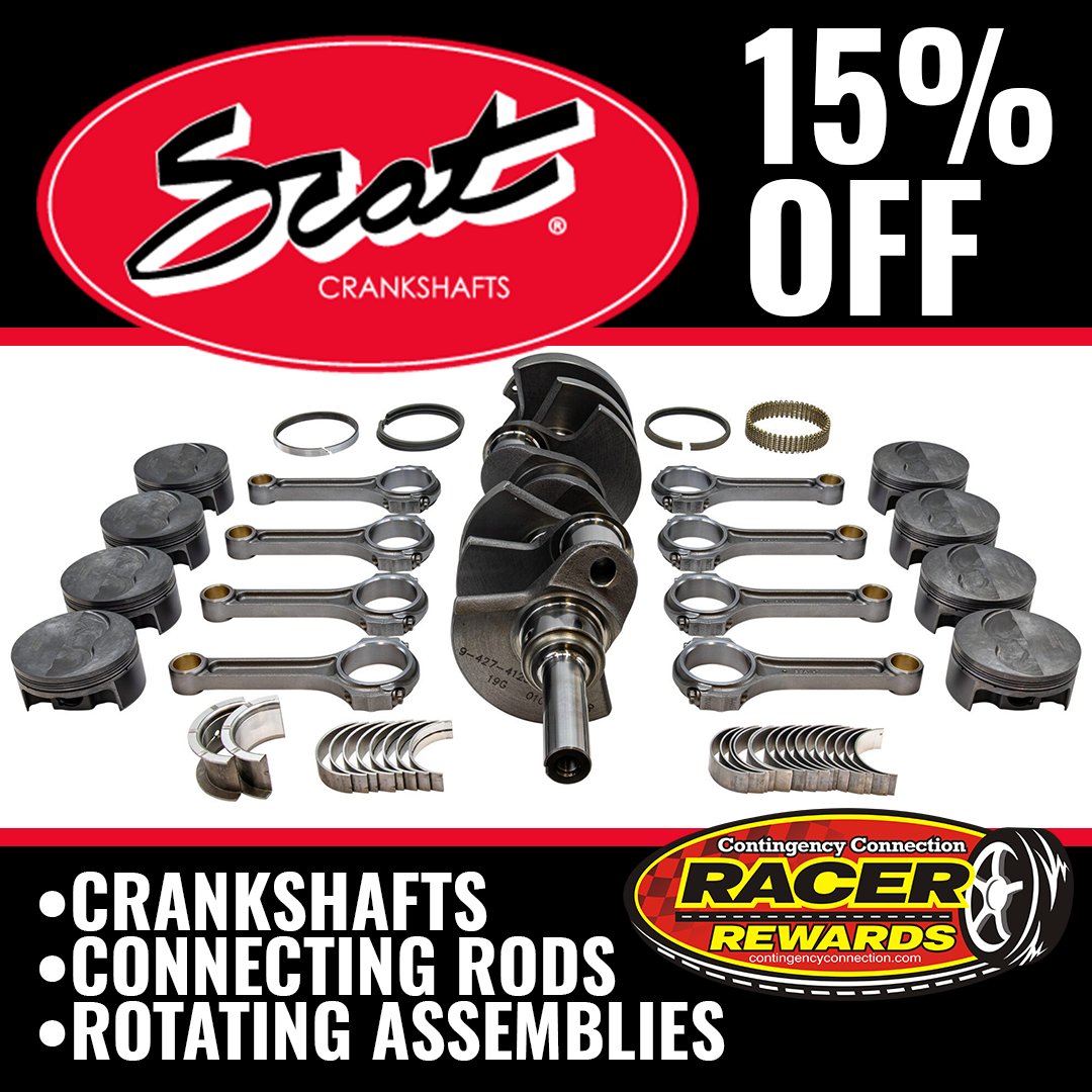 contingencycxn's tweet image. 🚗💨 It's engine build season! We're excited to team up with @ScatEnterprises, a leader in crankshaft &amp;amp; connecting rod manufacturing for 50+ years! 

🔥 Grab a 15% off gift certificate on page 5 of the Racer Rewards book. Offer expires 6-15-25!
#EngineBuild #Racing #SCAT