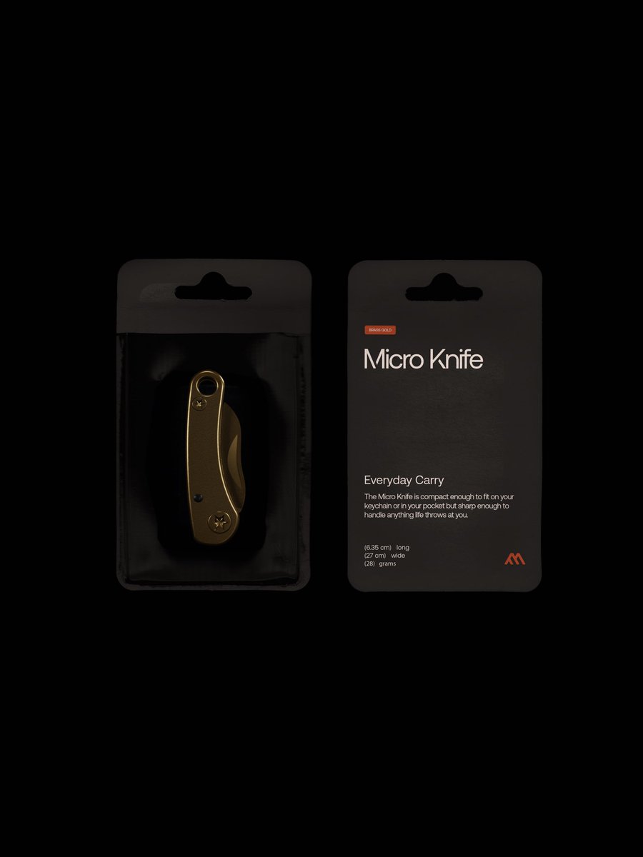 vmvstudios's tweet image. Blending brand, CG visualisation, Ads and print design. A work in progress for ‘MicroKnife’ - crowdfunding minimal everyday carry for an essential multitool. Launching soon. #EDC