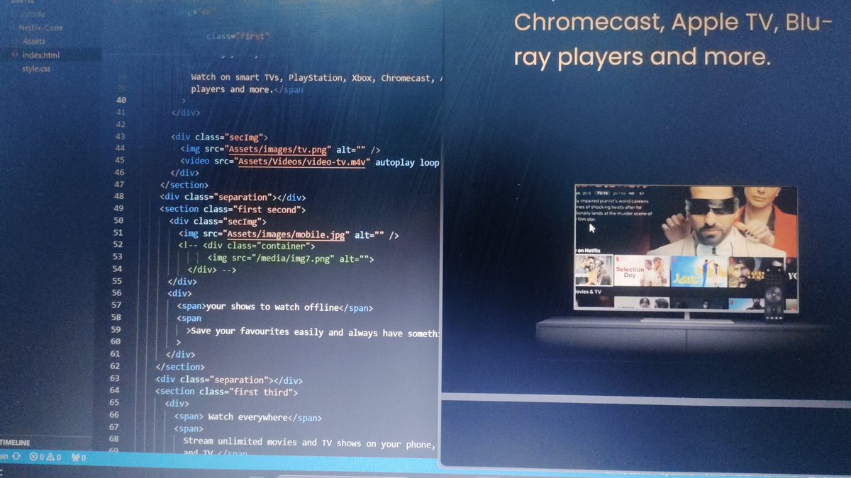 🚀 **#Day15 of My Dev Journey** 🚀

I’m excited to share that I’ve just completed my **Netflix Clone** project! 🎉

It’s been an amazing learning experience so far, and this project has helped me hone my skills.