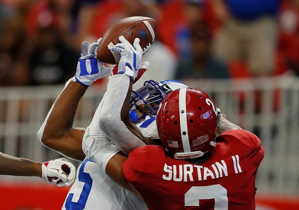 Congratulations to former Alabama All-American DB Patrick Surtain II for winning the NFL Defensive Player of the Year, presented by the Pro Football Writers Association!

He is the first Denver Bronco ever to win this prestigious award.

Here are some of his incredible stats:
-