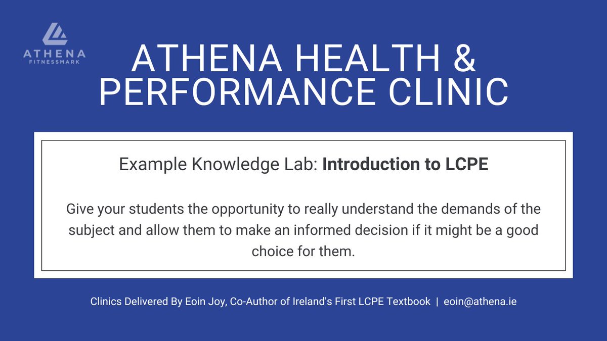 athena_schools's tweet image. See what else the clinic has to offer:
athena.ie/athena-health-…

Equipping TY students with the skills and knowledge they need to take ownership of their health and fitness.

#EdTech #EdTechIE #LCPE