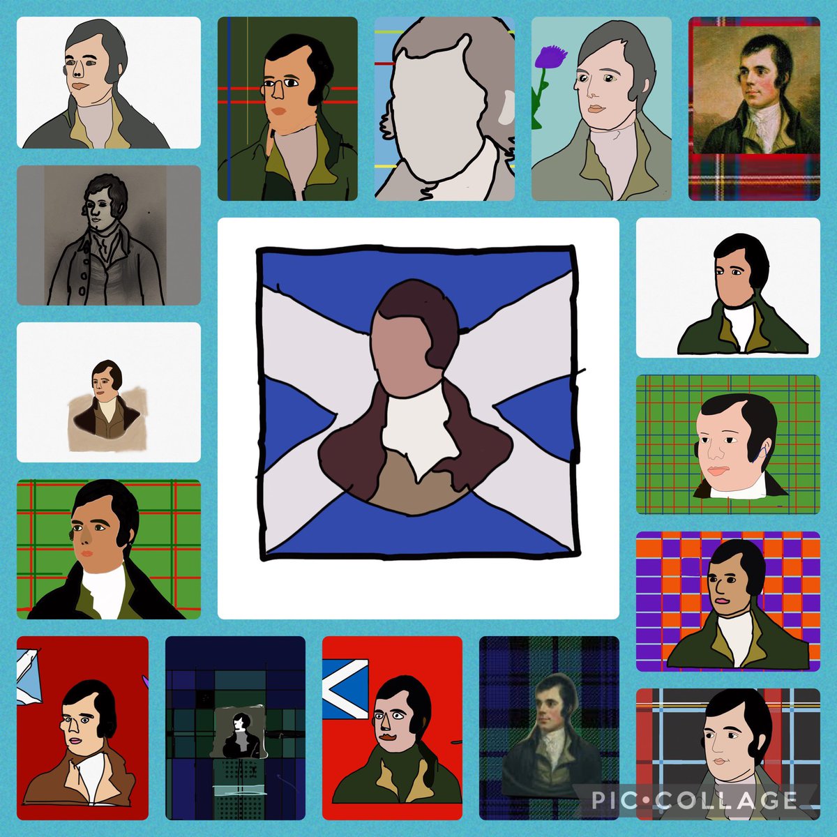 Another fantastic Burns project! This time we used the Sketching School app on our IPads to create Robert Burns portraits. <a href="/ConnectedFalk/">Connected Falkirk</a> 🎨🏴󠁧󠁢󠁳󠁣󠁴󠁿