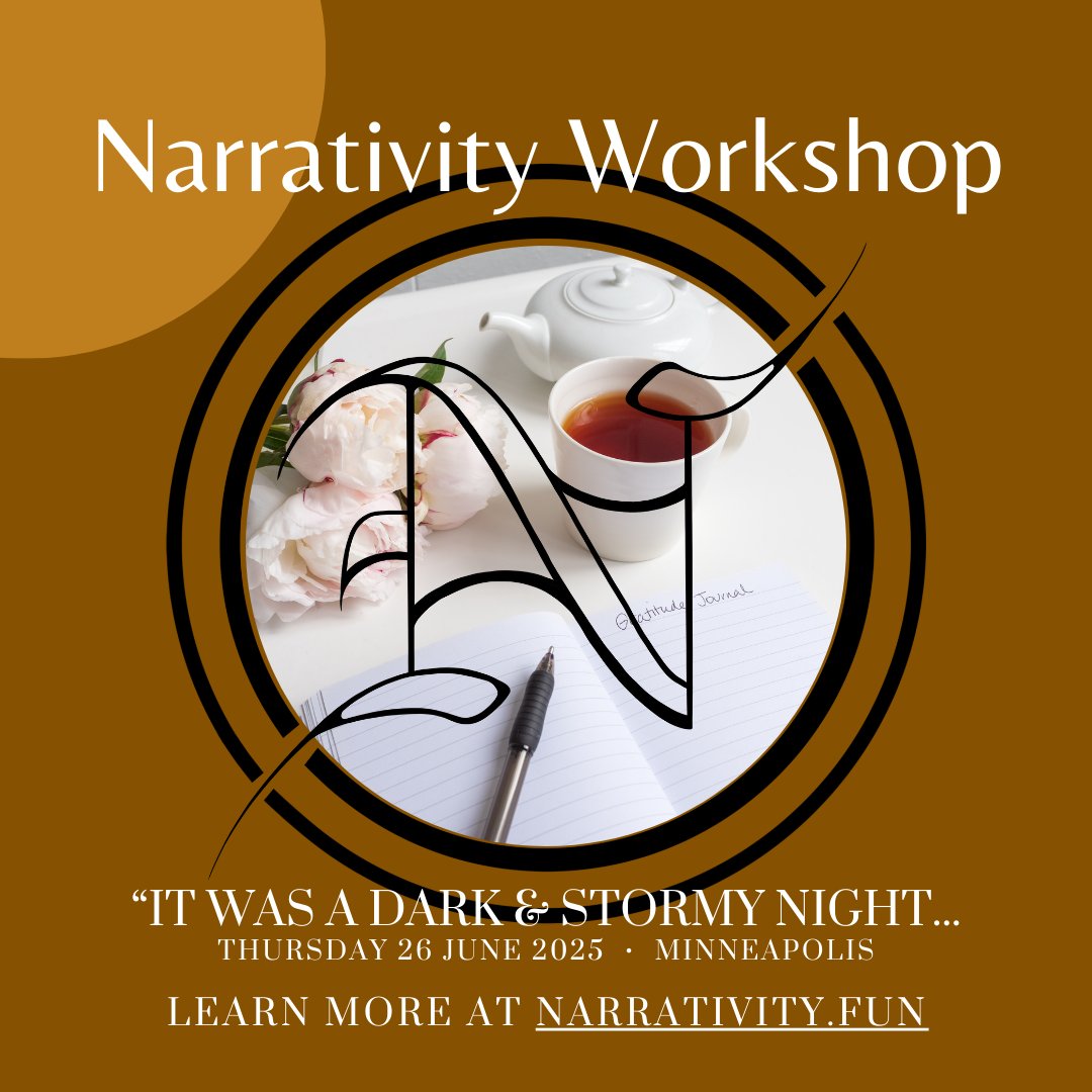 Learn more about Narrativity's workshop at narrativity.fun! This year's theme? "It was a dark and stormy night..." ...what stories do you have to tell? #narrativity #conventionforstory #stories #mpls