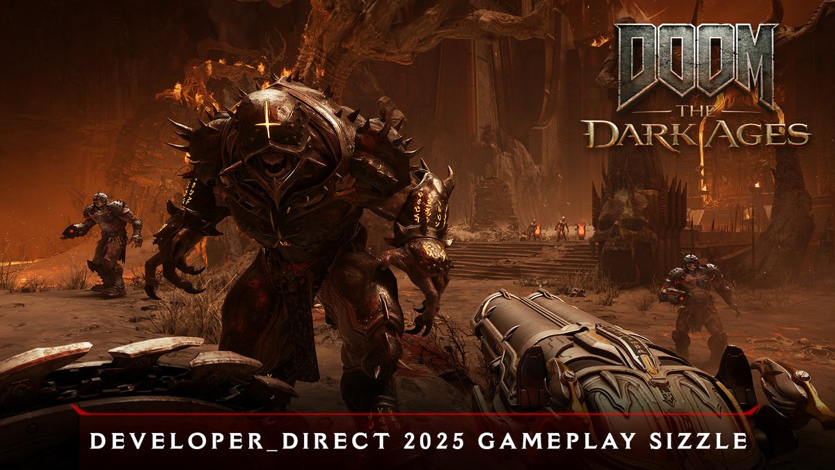DOOM: The Dark Ages launches May 15, 2025
preorder now. @XboxGamePass + @Xbox Series X|S + PC + @PlayStation 5
https://t.co/kS7IfmULSk https://t.co/t1qqFNBTbf