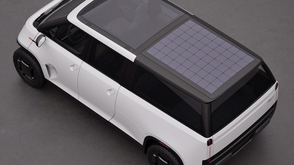 core77's tweet image. Telo Trucks' #MicroEV #PickupTruck to Offer #Solar Charging Options 🛻

The MT1 is a funky #micro #EV pickup. Buyers will be offered three solar options: roof-mounted, a solar tonneau cover and a solar panel #camper shell.

Read the full story on Core77: l8r.it/c4Fp