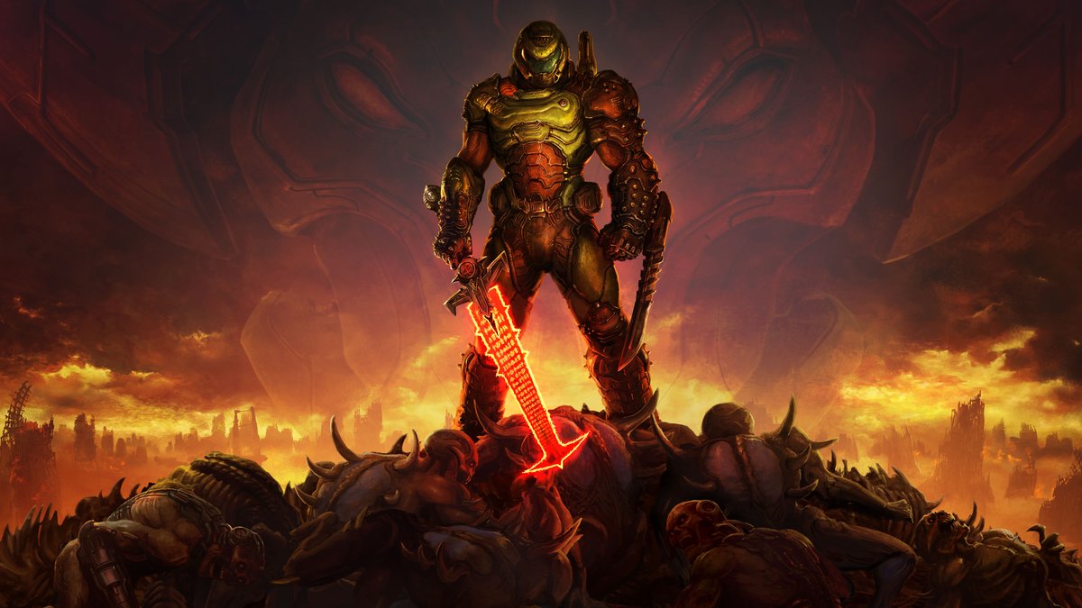IGN's tweet photo. id Software's guiding gameplay catchphrases for the DOOM trilogy:

DOOM (2016): Run &amp; Gun
DOOM Eternal: Jump &amp; Shoot
DOOM: The Dark Ages: Stand &amp; Fight https://t.co/YsAIQUArLs