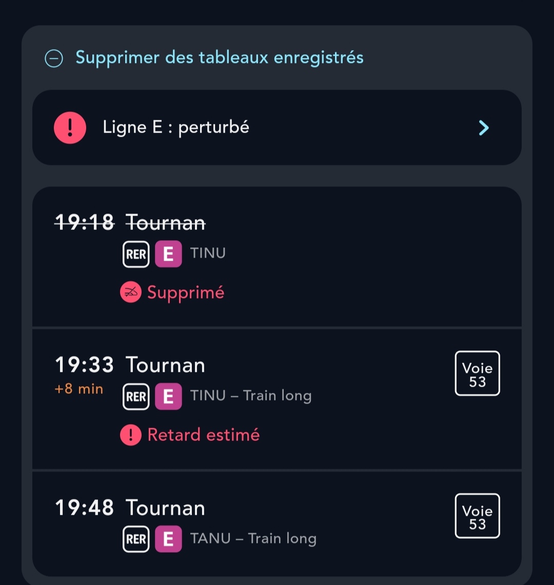 SFoutaises's tweet photo. @TransilienSav @SNCFReseau @vpecresse Ça vous paraît normal qu'on paye pour ça ??!

C'est TOUS les jours hein.
Et on n'a jamais de dédommagement sur le E ; on se fout de nous ??
90€/mois pour ne pas pouvoir rentrer chez soi tranquille, JAMAIS.

Remboursez et faites votre job https://t.co/iV0GxYlHjj