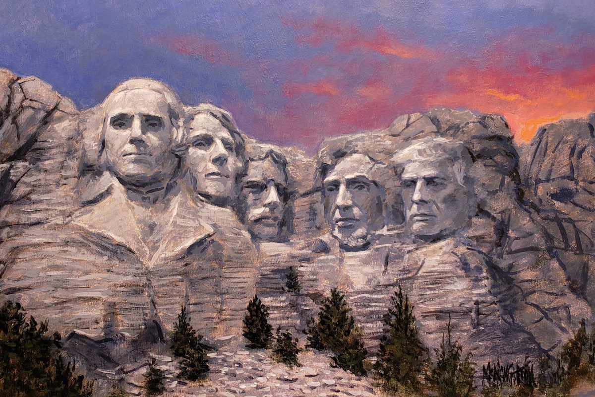 StevieStacks84's tweet image. At what point in the presidency do we get Trump’s face on Mt. Rushmore?