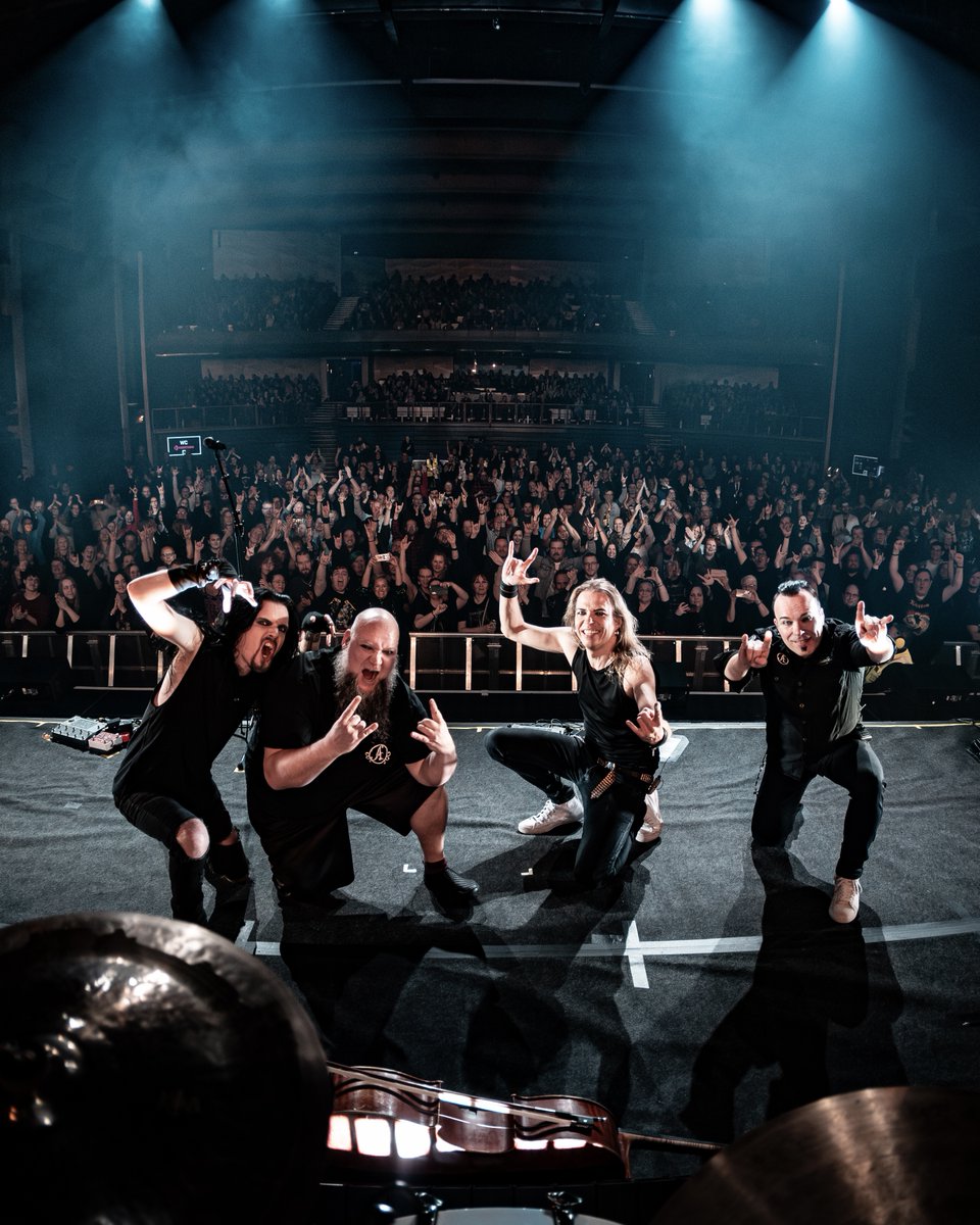 apocalypticafi's tweet photo. Last night in Turku!! 🇫🇮🖤 Thanks so much! It really feels good to play in our home country!!
📸: Riki Murto
#Apocalyptica #Metallica #OnTour #PMV2 https://t.co/u5VWxxBXrk