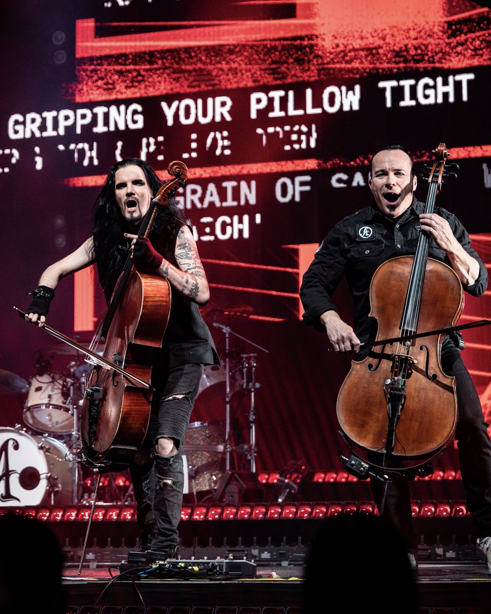 apocalypticafi's tweet photo. Last night in Turku!! 🇫🇮🖤 Thanks so much! It really feels good to play in our home country!!
📸: Riki Murto
#Apocalyptica #Metallica #OnTour #PMV2 https://t.co/u5VWxxBXrk