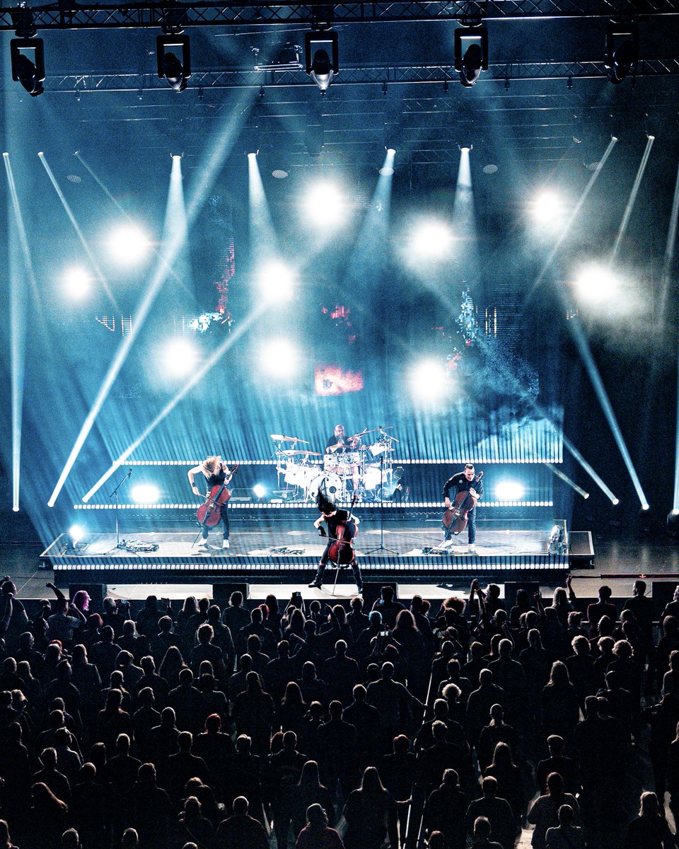 apocalypticafi's tweet photo. Last night in Turku!! 🇫🇮🖤 Thanks so much! It really feels good to play in our home country!!
📸: Riki Murto
#Apocalyptica #Metallica #OnTour #PMV2 https://t.co/u5VWxxBXrk