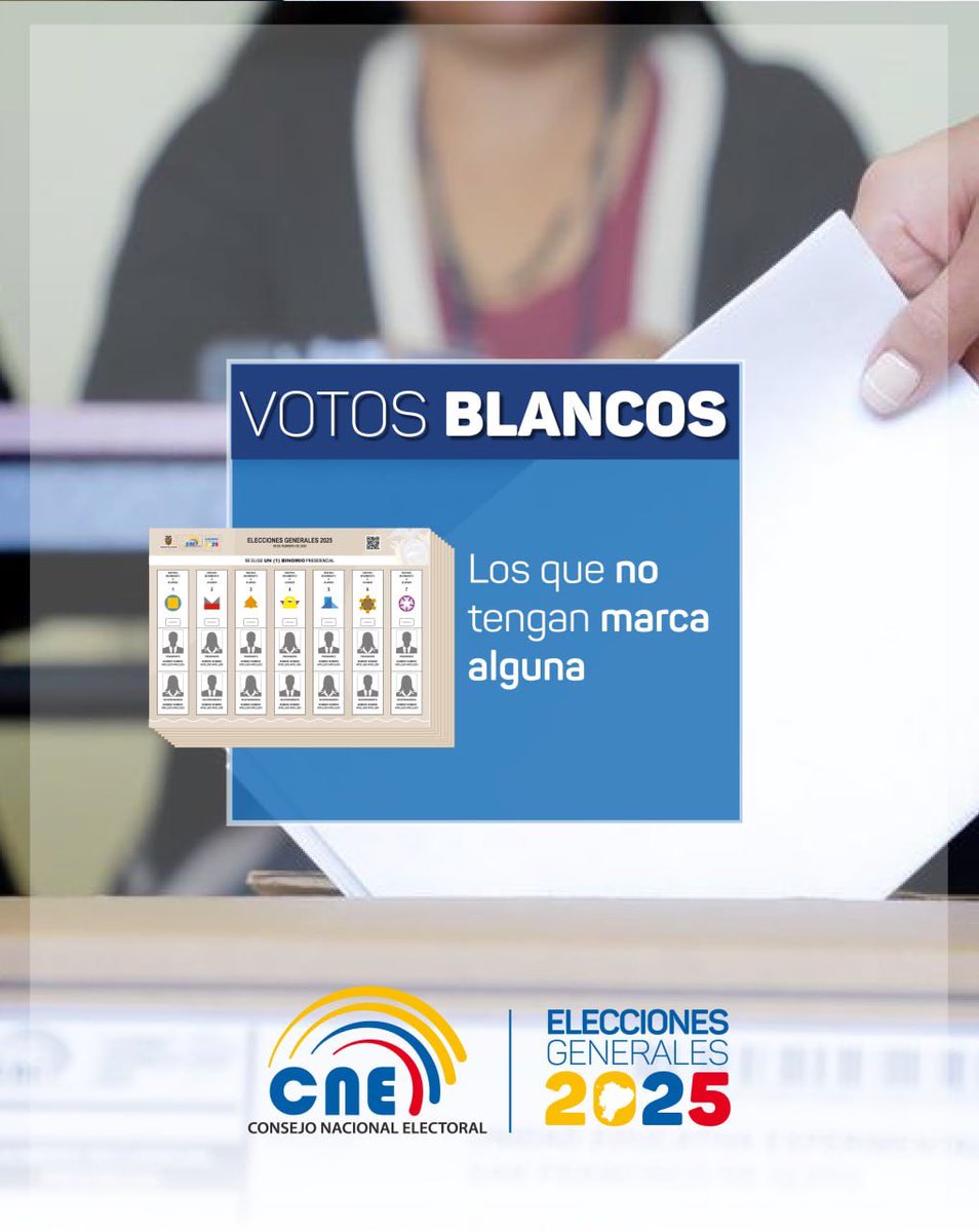 CNE_LosRios's tweet photo. Este 9 de febrero, los #MJRV de las #Elecciones2025Ec asumirán la importante responsabilidad de verificar el proceso de votación, donde los electores se pronunciarán sobre:
✅ Binomio presidencial
✅ Asambleístas nacionales
✅ Asambleístas provinciales
✅ Parlamentarios andinos https://t.co/uARmEfbMyJ