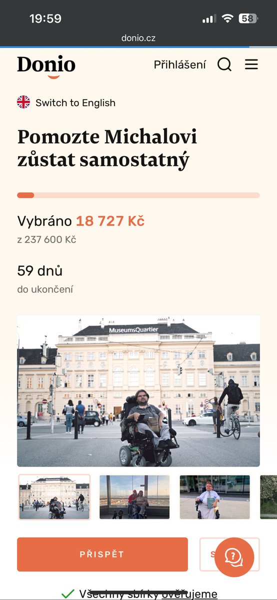 Milý Twittere, ještě pořád věřím v dobro v lidech. A taky to, že mám ve své bublině skvělé lidi, co pomohou dobrému člověku v nelehké situaci.

Michal je kamarád, kterého znám roky. I přes svůj hendikep, ale i to, že už dle doktorů dávno neměl žít, pomáhal ostatním, bojuje za
