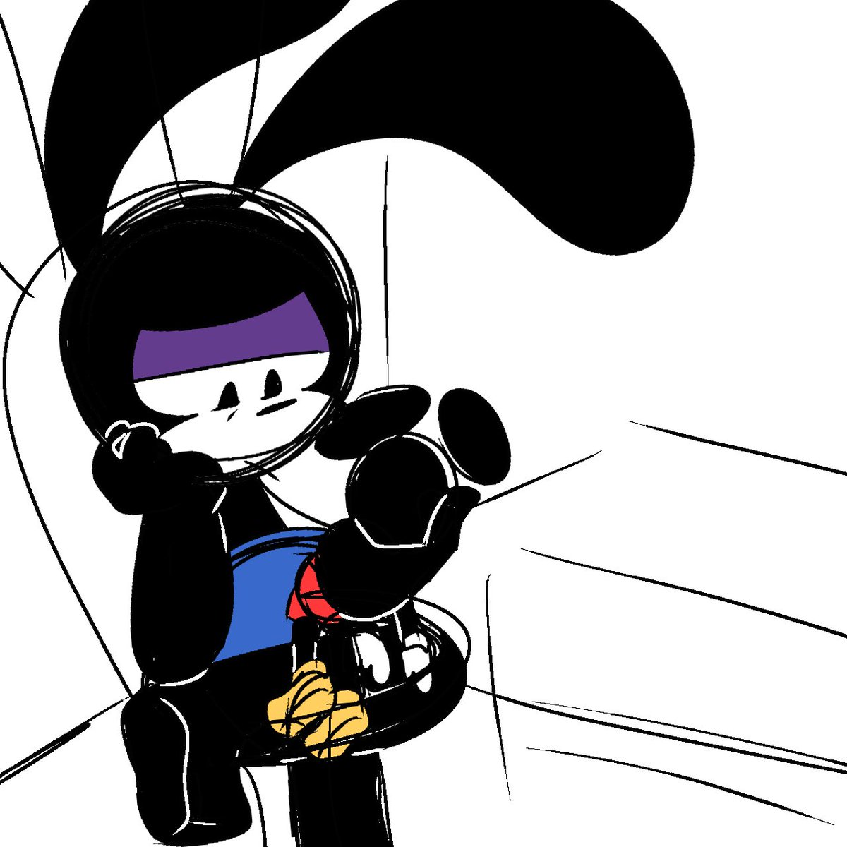 oswaldluckdaily's tweet photo. Day 19:

Tbh Oswalds grudge towards mickey wasn't genuine. I doubt decades of hatered could be resolved just by meeting the dude. Even if it was also bc Ortensia would've wanted oswald 2 be nicer. Just a thought

#oswaldtheluckyrabbit #mickeymouse #epicmickey #epicmickeyrebrushdd https://t.co/5lXCfClNYu