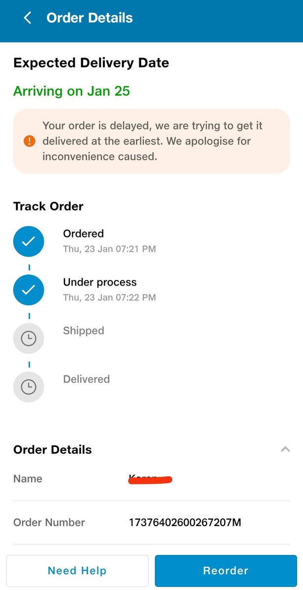 karansharmalaw's tweet photo. @JioMart @JioMart_Support  ... Aata magwaya tha..  10 min -30 min me  bol kr... Abi tk nhi aayaa...  Totally disappoint....   Take necessary actions...  Bad experience.... https://t.co/wnLjJfrIH2