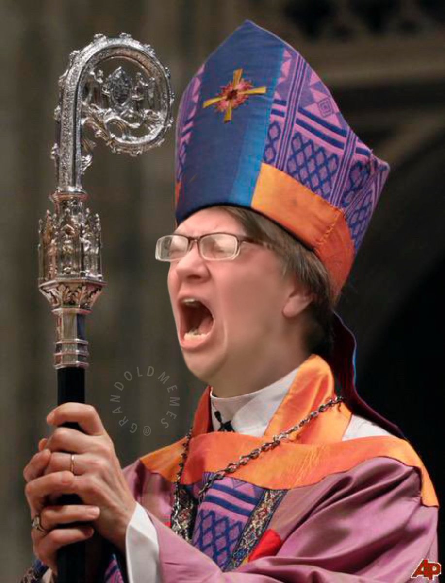 🚨🇺🇸 | Esta es Mariann Edgar Budde, la pastora protestante LGBT que es obispo de la iglesia episcopal en Washington, quien antes de ayer  emboscó a Trump y lo atacó por sus políticas contra la ideología de género y la inmigración ilegal.