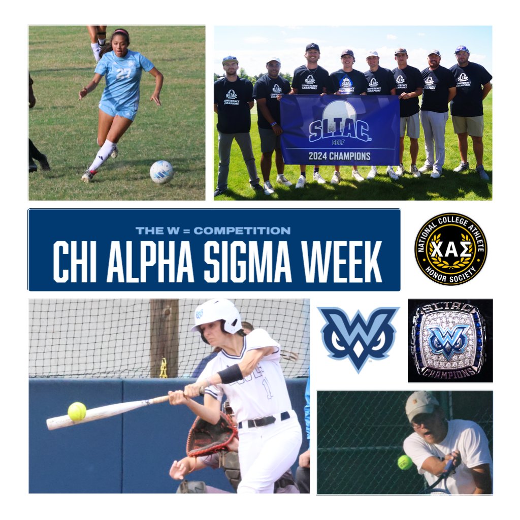 TheWAthletics's tweet photo. The W Athletics celebrates student-athletes excelling in academics, athletics, and leadership during #CASWeek (Jan. 21-23, 2025). The Owls are proud members of the Chi Alpha Sigma National College Athlete Honor Society!
Day 3- COMPETITION (NCAA III &amp; SLIAC members) https://t.co/ZpAQJO8XAX