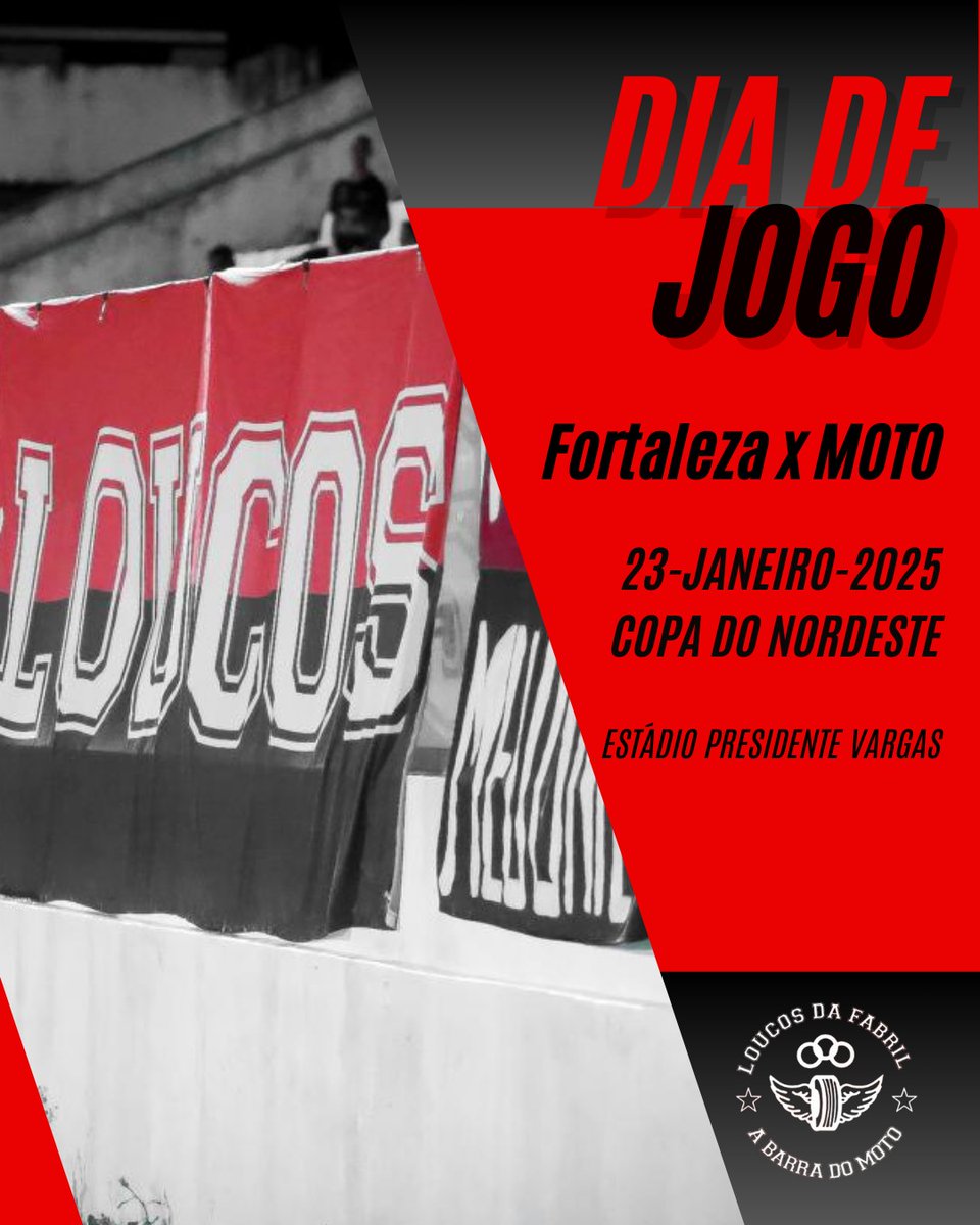 DIA DE MOTO!🇦🇴🏍

Hoje iniciaremos nossa jornada na fase de grupos da Copa do Nordeste, diante da equipe do Fortaleza às 19 horas.

Que joguemos com fibra e garra!

Saudações aos irmãos da <a href="/MTBravo18/">BRAVO 18 🇫🇷</a> 🇦🇴🤝🇲🇫